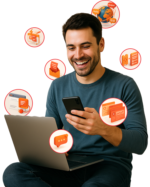 Happy user with BizChat