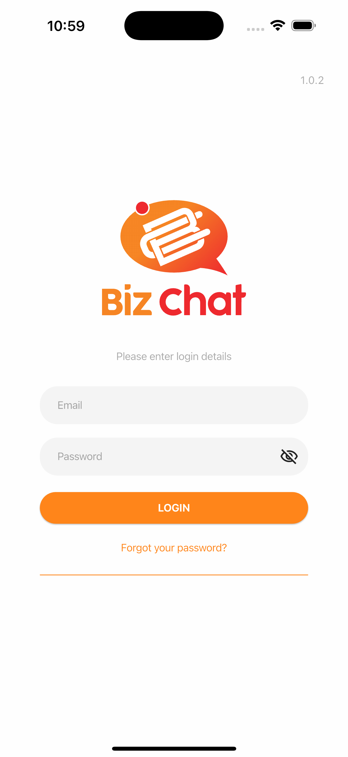 BizChat Mobile Screenshot 1